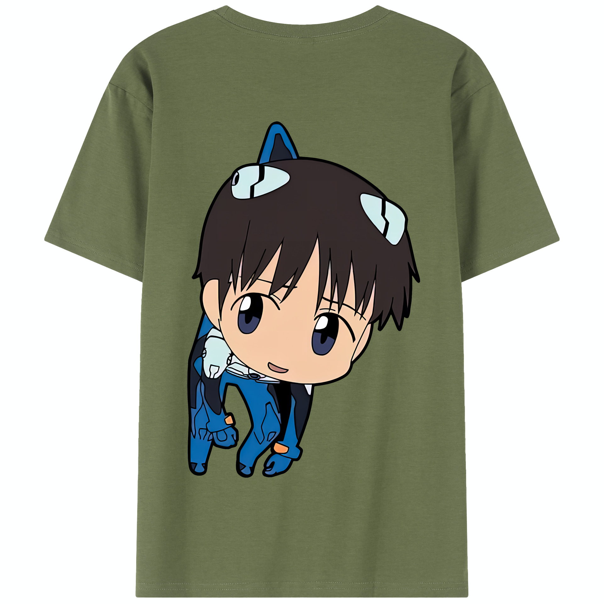 （画像用） EVA 新世紀エヴァンゲリオン 綿100％半袖Tシャツ（背面プリント）
